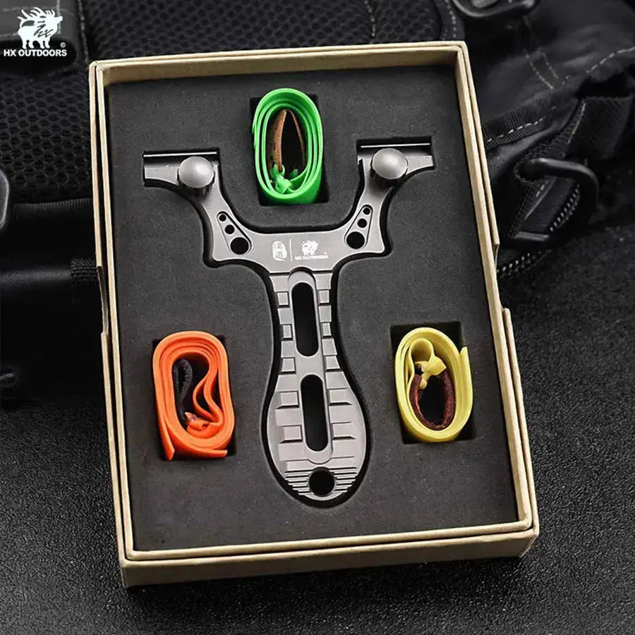 HX Accurion EDC-079A lance-pierre alu noir 110 mm