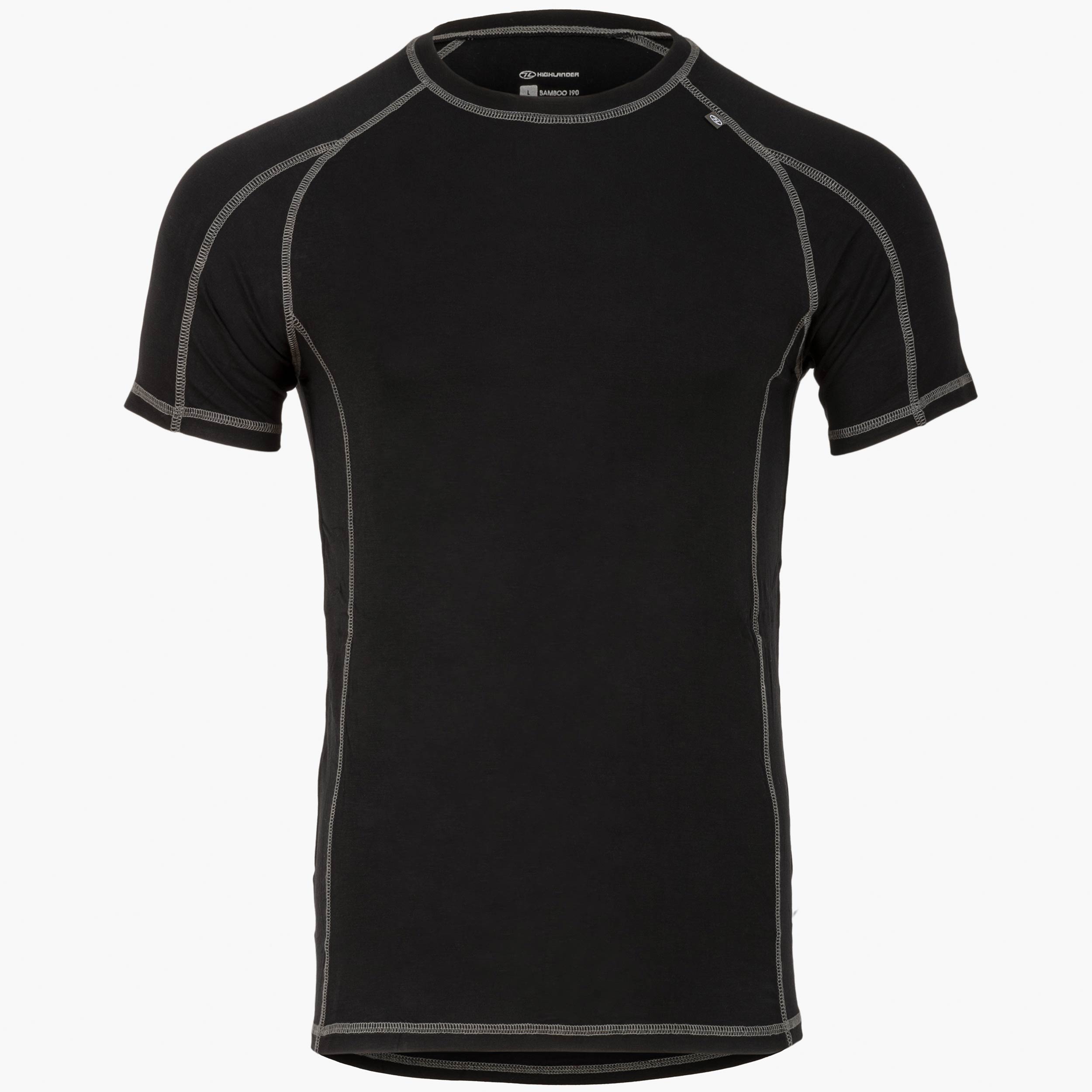 Highlander Bamboo t-shirt homme noir base layer taille L