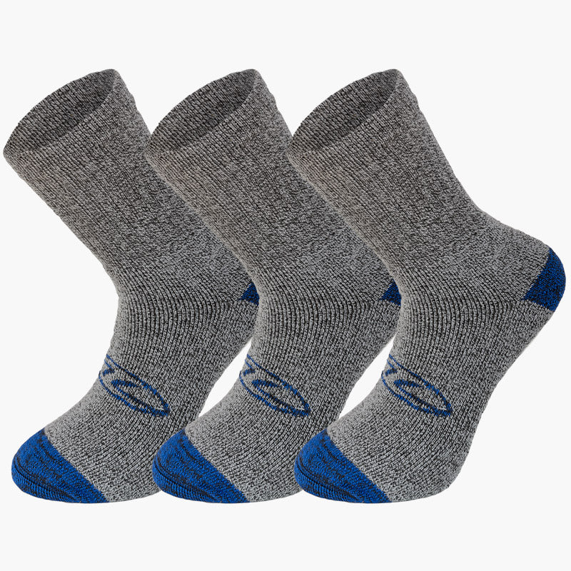 Highlander Walking chaussettes randonnée noires lot 3 coton