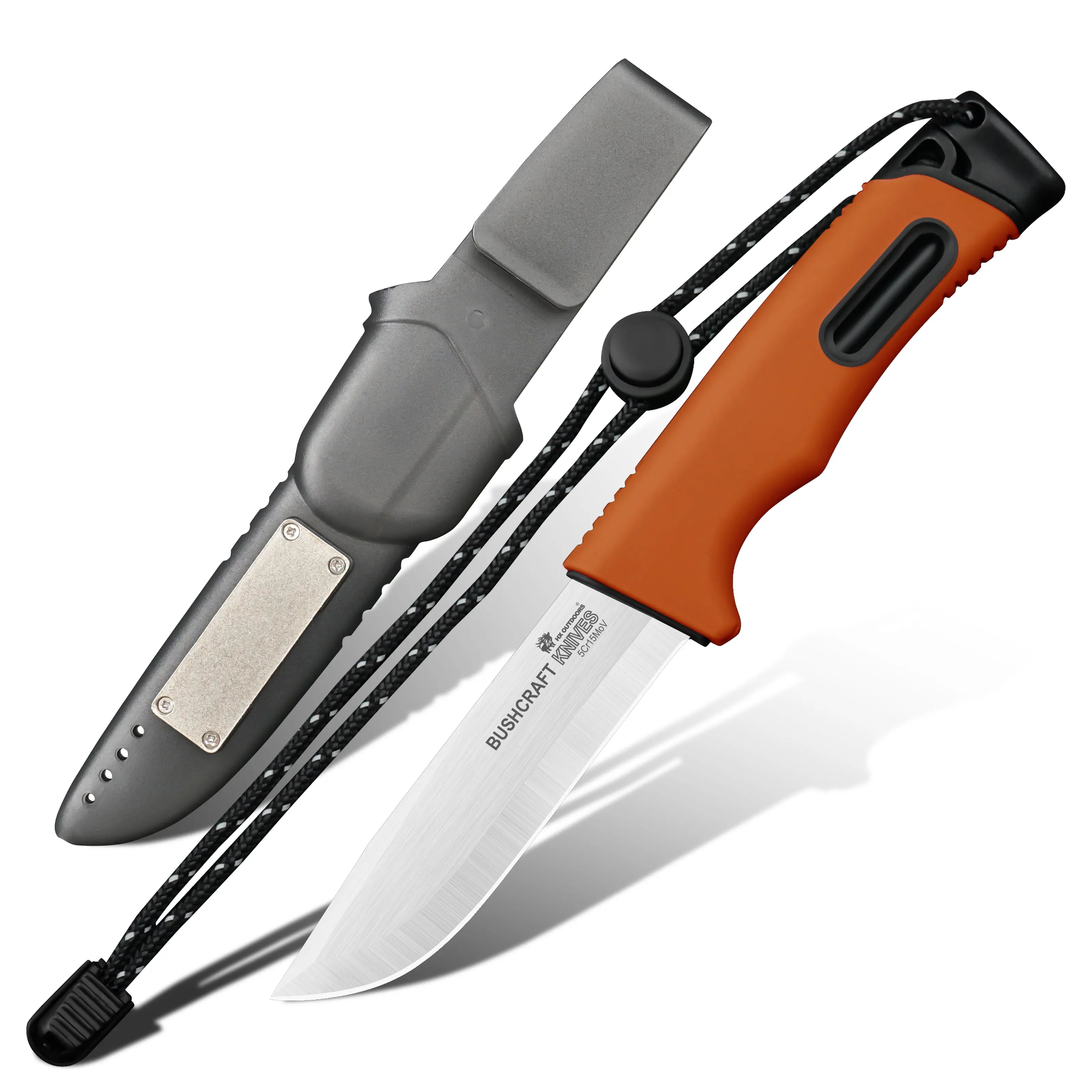 HX Survival Master TD-21C couteau fixe 95 mm orange