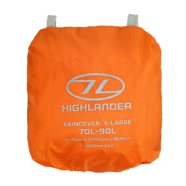 Highlander Ducks Back housse pluie XL 70-90L orange