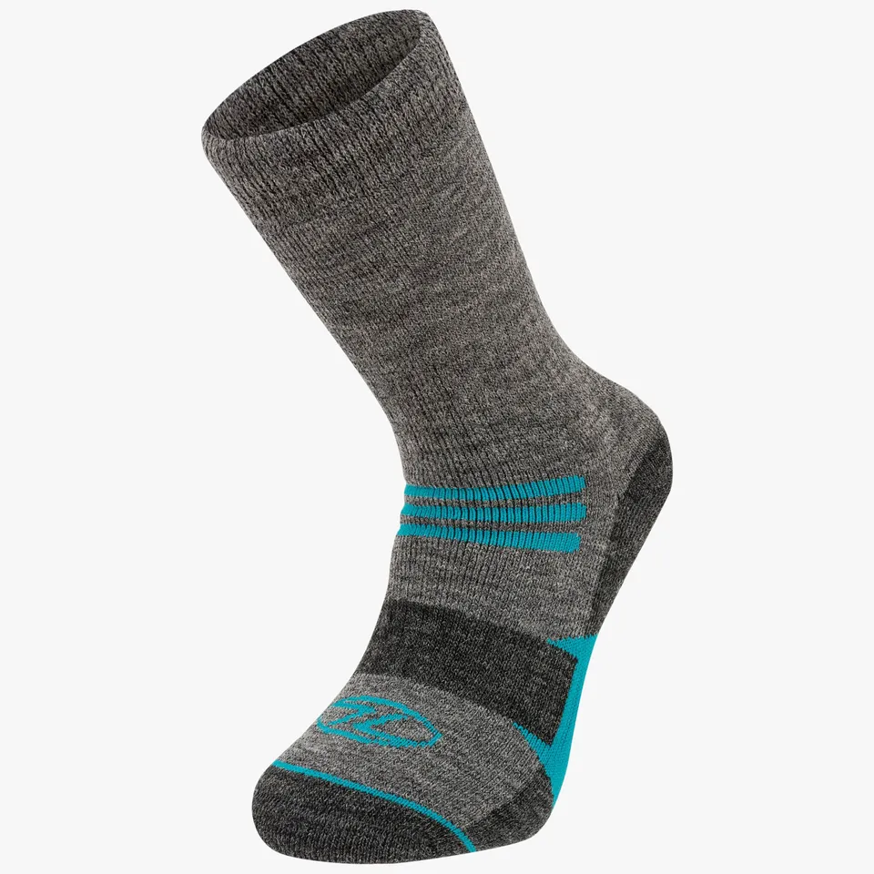 Highlander Wool chaussettes randonnée grises chaudes