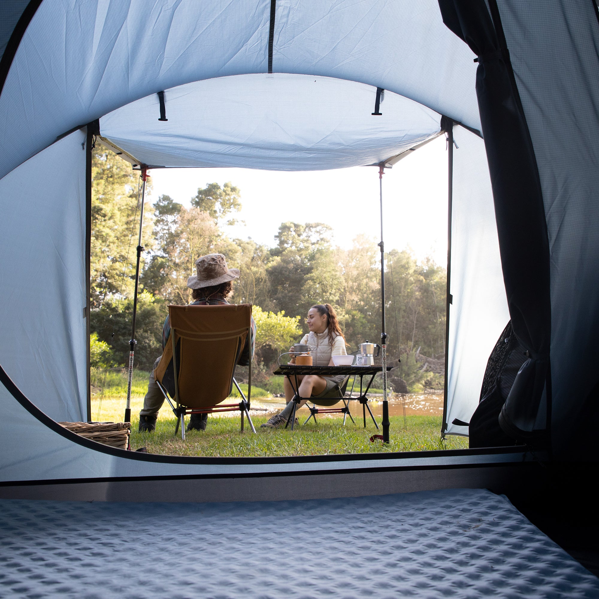 Naturehike P-PLUS tente 3 personnes vert vestibule