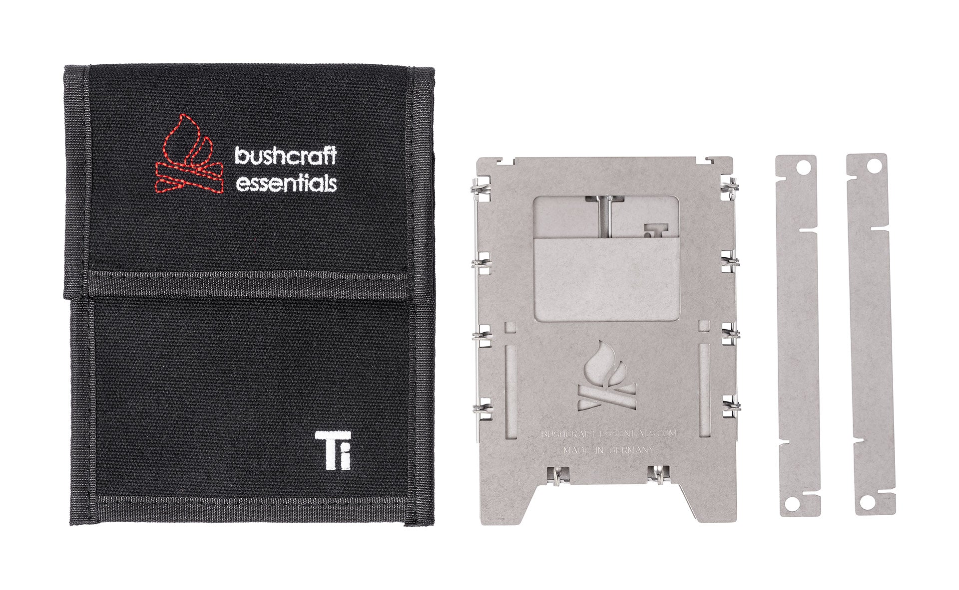 Bushcraft Essentials Bushbox LF Titanium réchaud bois pliable