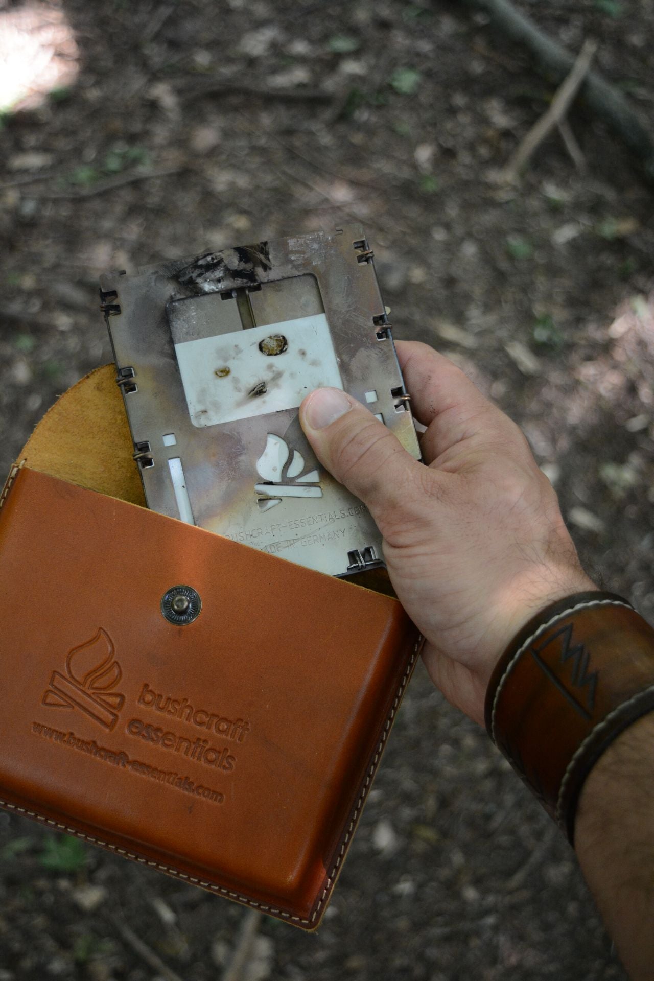 Bushcraft Essentials Bushbox LF étui cuir vachette 16,5 cm