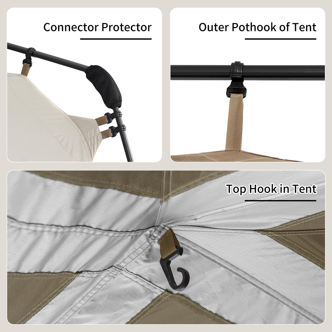 Naturehike Village Suite tente cabine instantanée 6-8 pers 28 m²