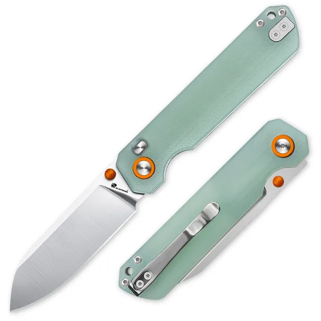 HX Hyla ZD-120S couteau pliant lame argent manche vert G10