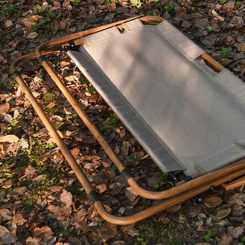 Naturehike chaise camping double bois grain noir 2 places