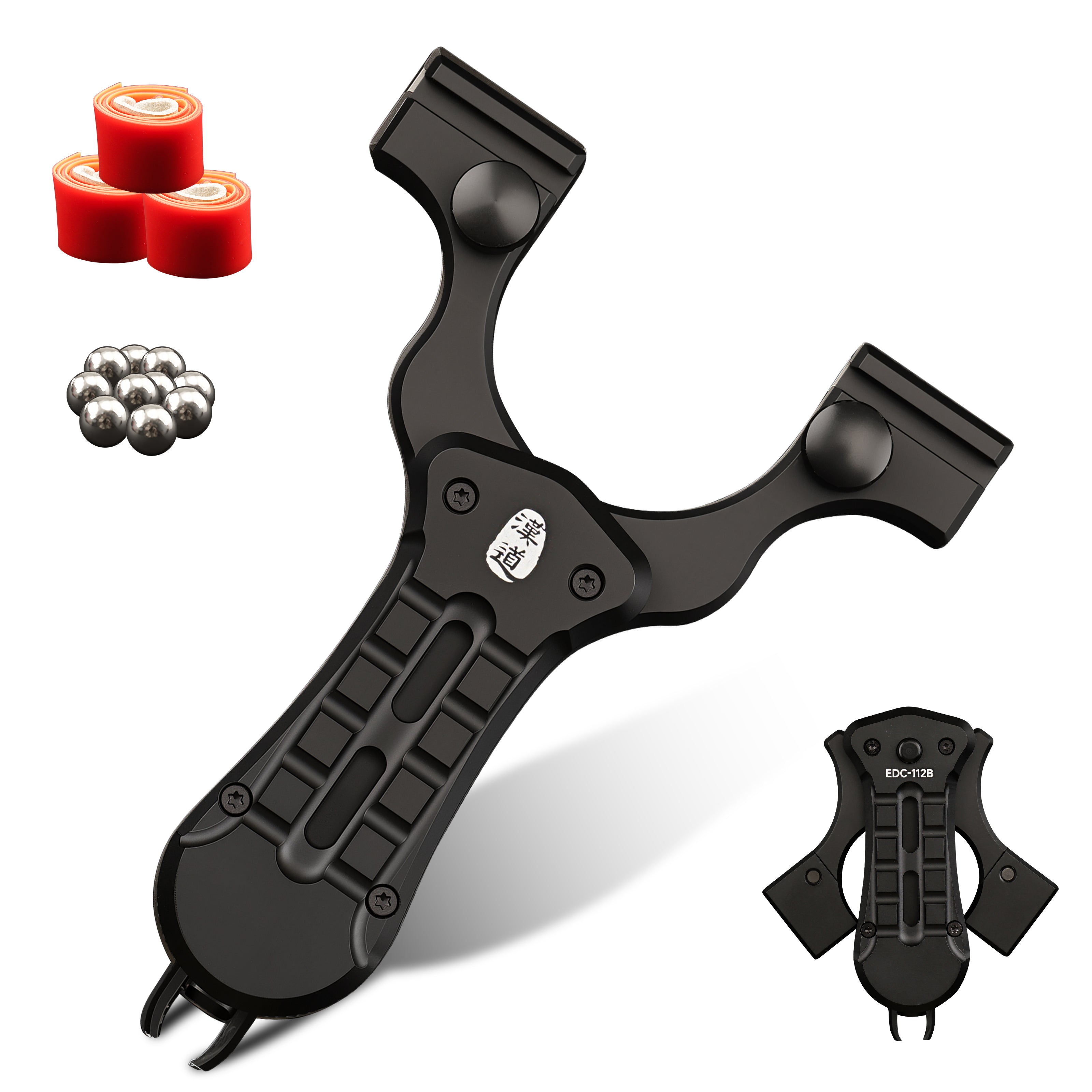 HX Accurion EDC-112B lance-pierre pliant noir
