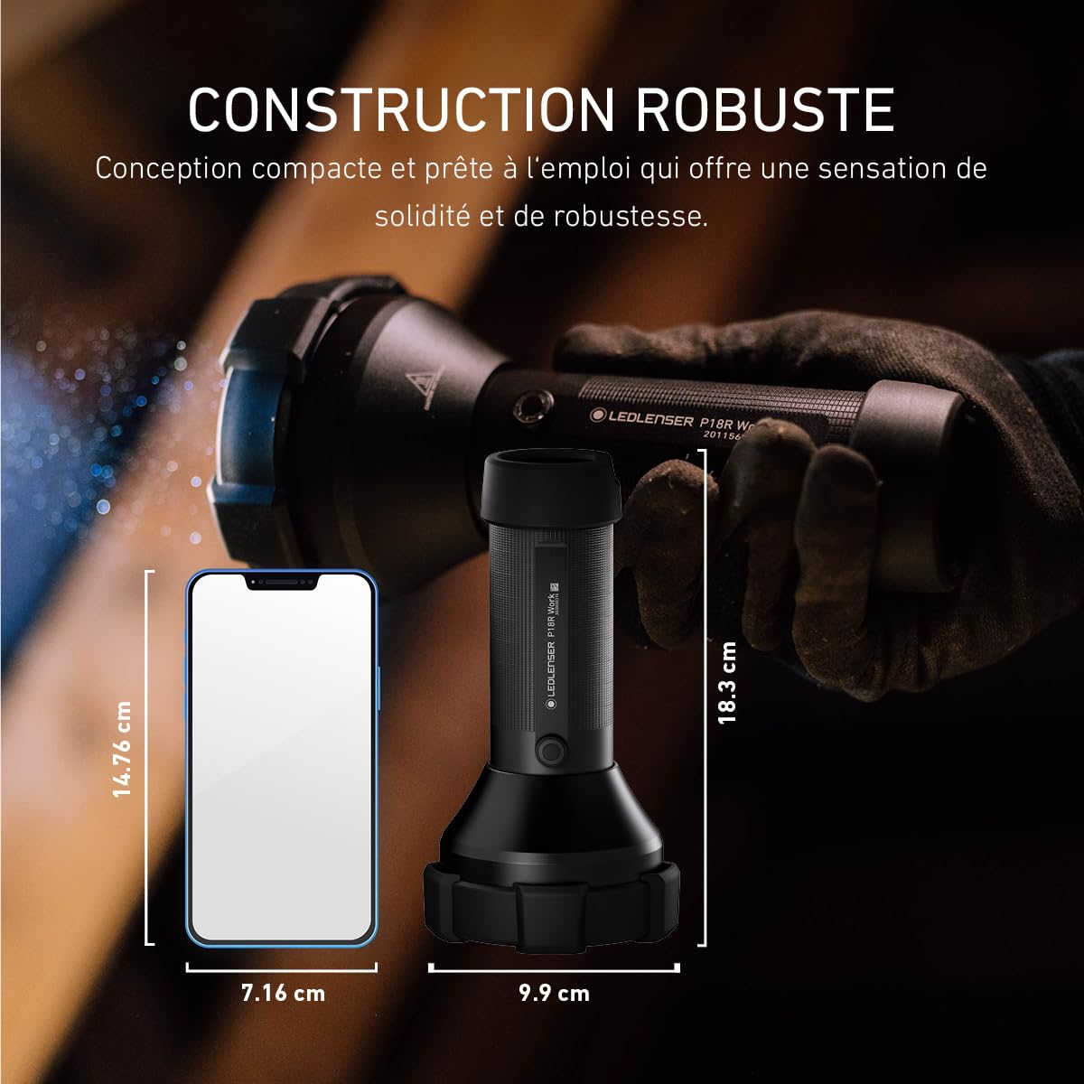 Ledlenser P18R Work Lampe Torche 4500 lm 720 m