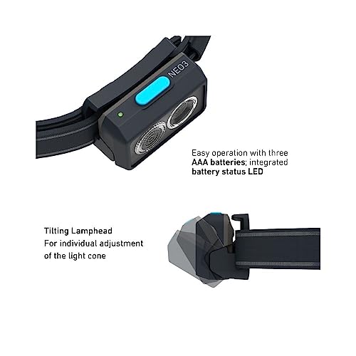 Ledlenser NEO3 lampe frontale bleu 400 lm 20 h