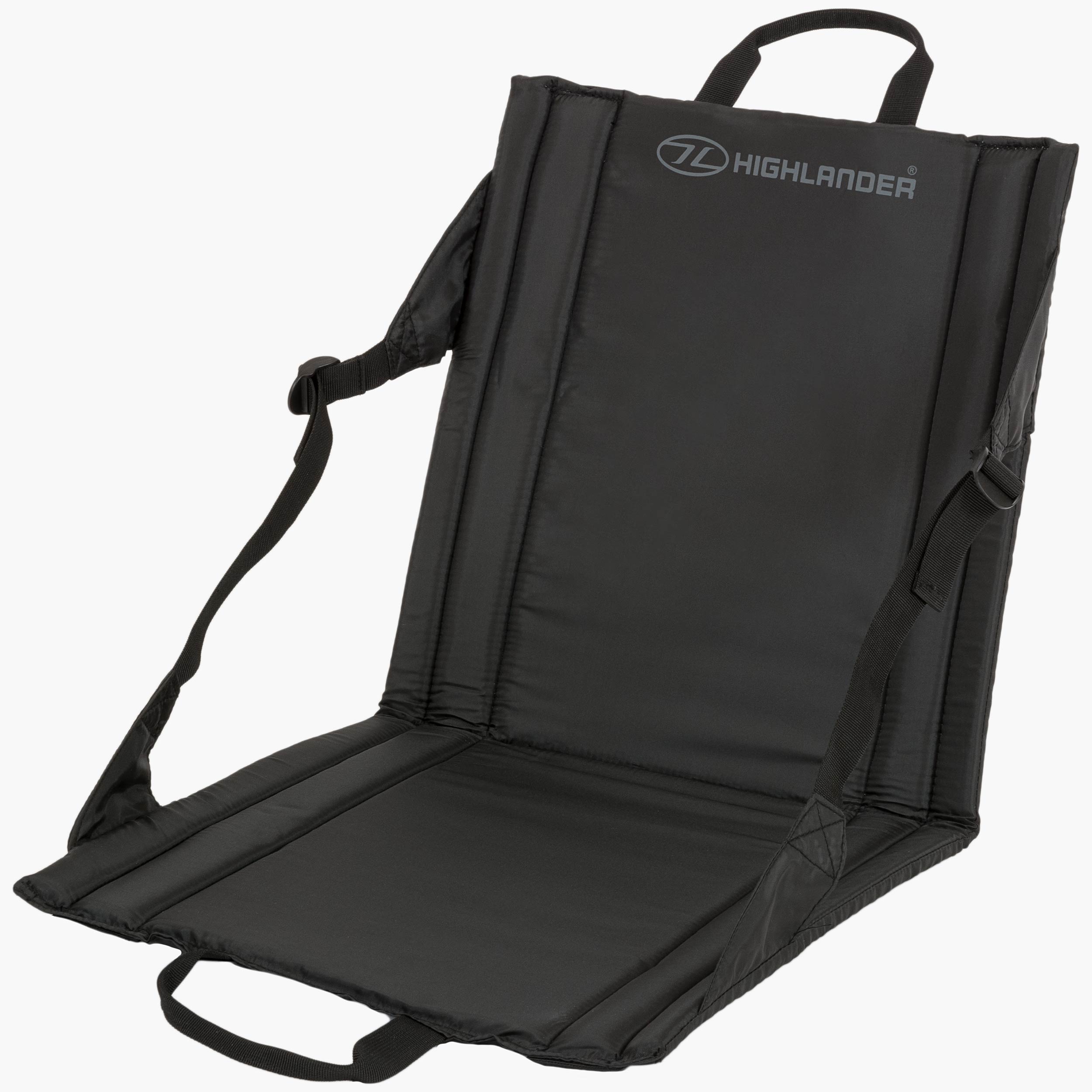 Highlander siège pliant outdoor noir 385 g compact