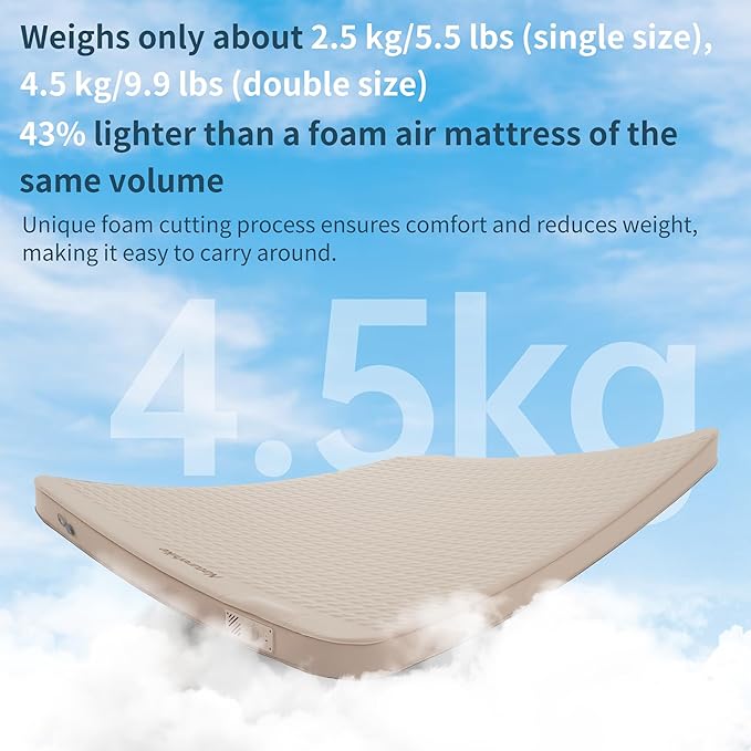 Naturehike Yugu matelas camping auto-gonflant 1 personne 12 cm