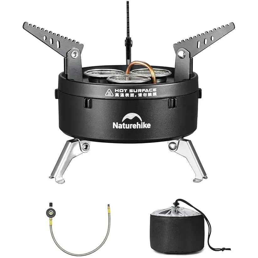 Naturehike BlackStar réchaud gaz triple brûleur 12000 BTU