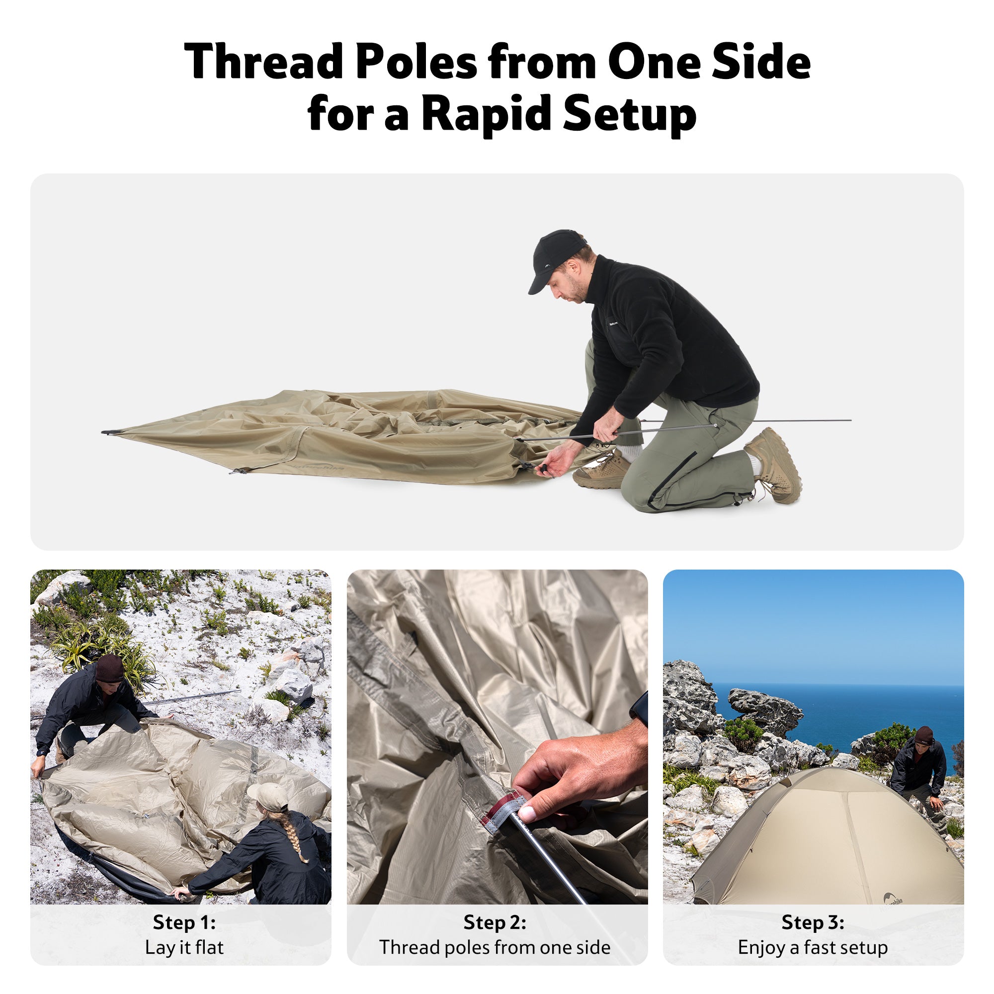 Naturehike Giling PRO tente 1 personne 4 saisons