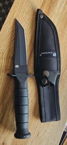 HX Fixed Blade D-214 couteau fixe 9,6 cm caoutchouc