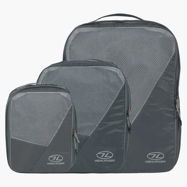 Highlander Compakta cubes de rangement gris lot voyage