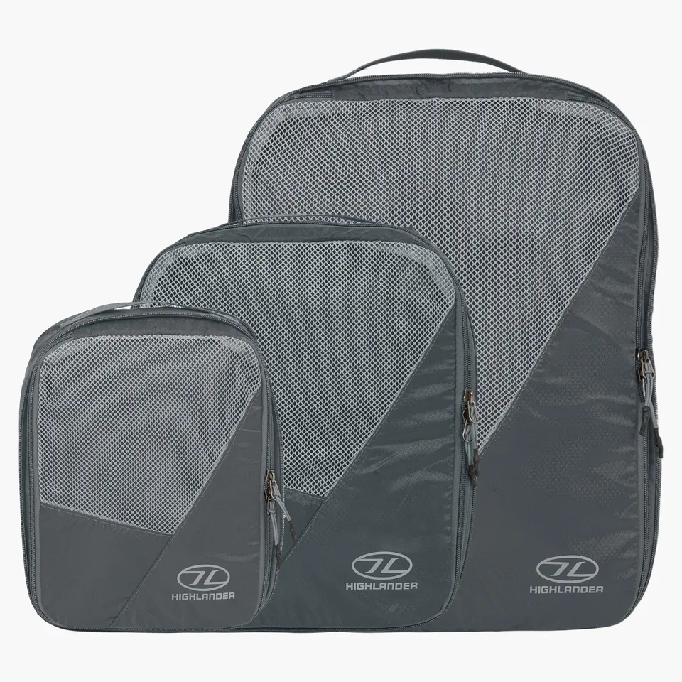 Highlander Compakta cubes de rangement gris lot voyage