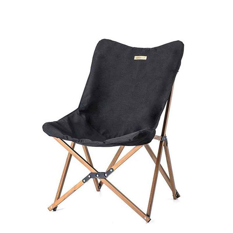 Naturehike chaise camping pliable bois noire