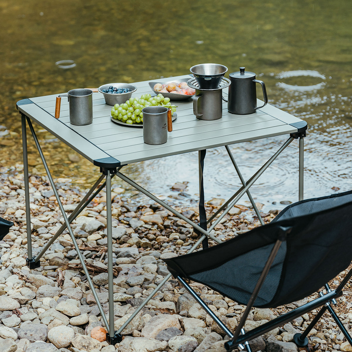 Naturehike PeakLite L02 table camping pliante verte M 100 kg