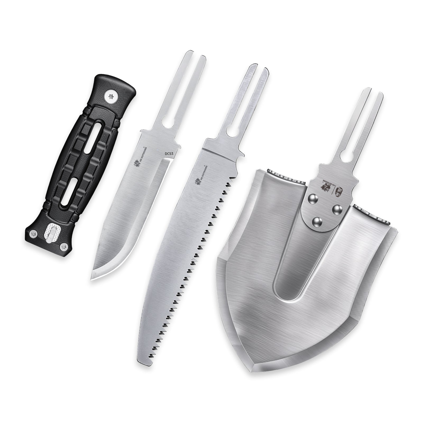 HX Outdoors Rock GBC-68 couteau fixe kit 3-en-1 G10