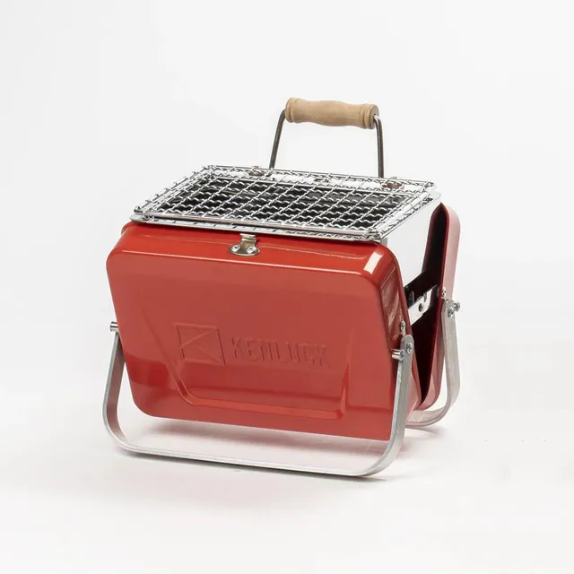 Highlander Kenluck Mini Grill barbecue charbon 750 g rouge