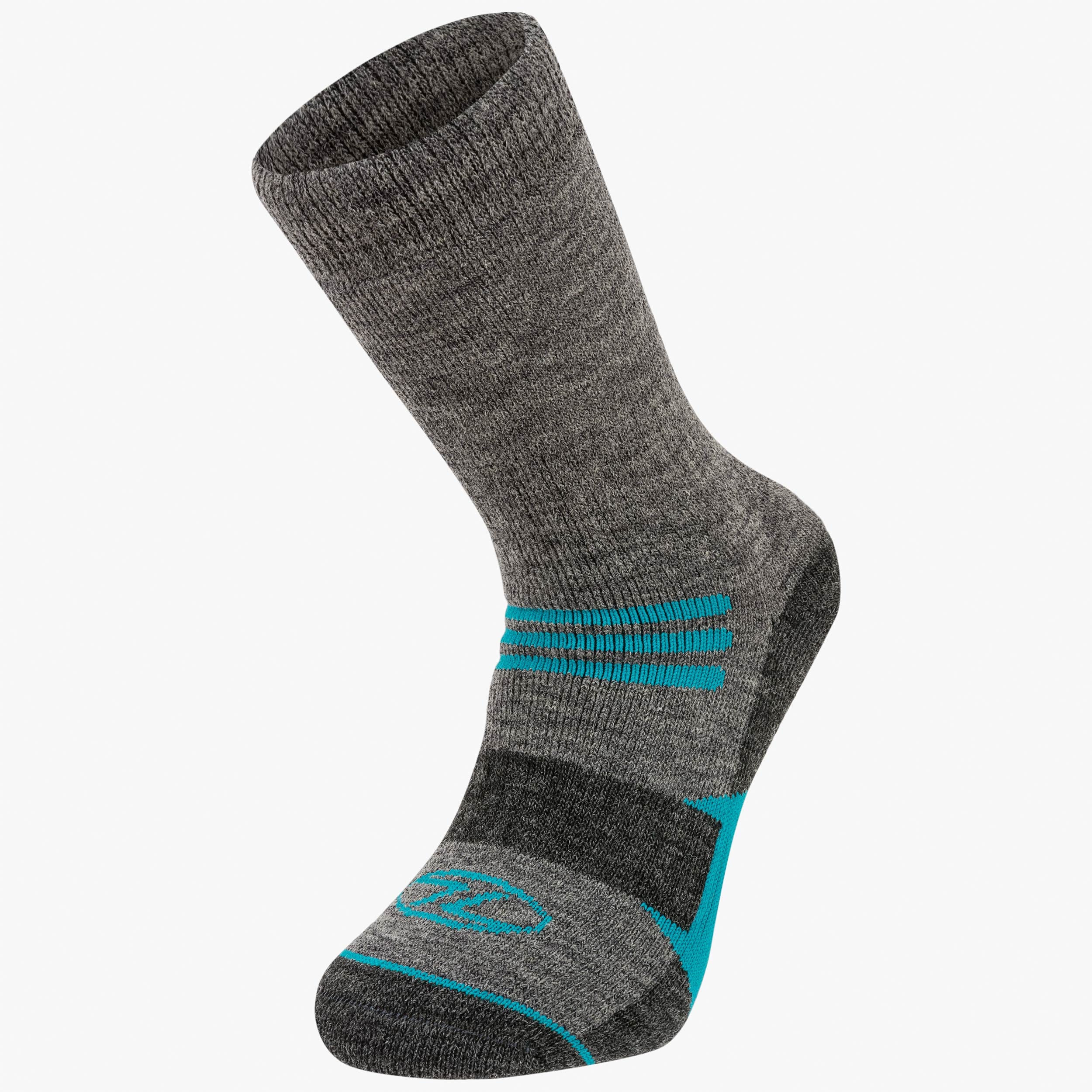 Highlander Wool chaussettes randonnée grises chaudes