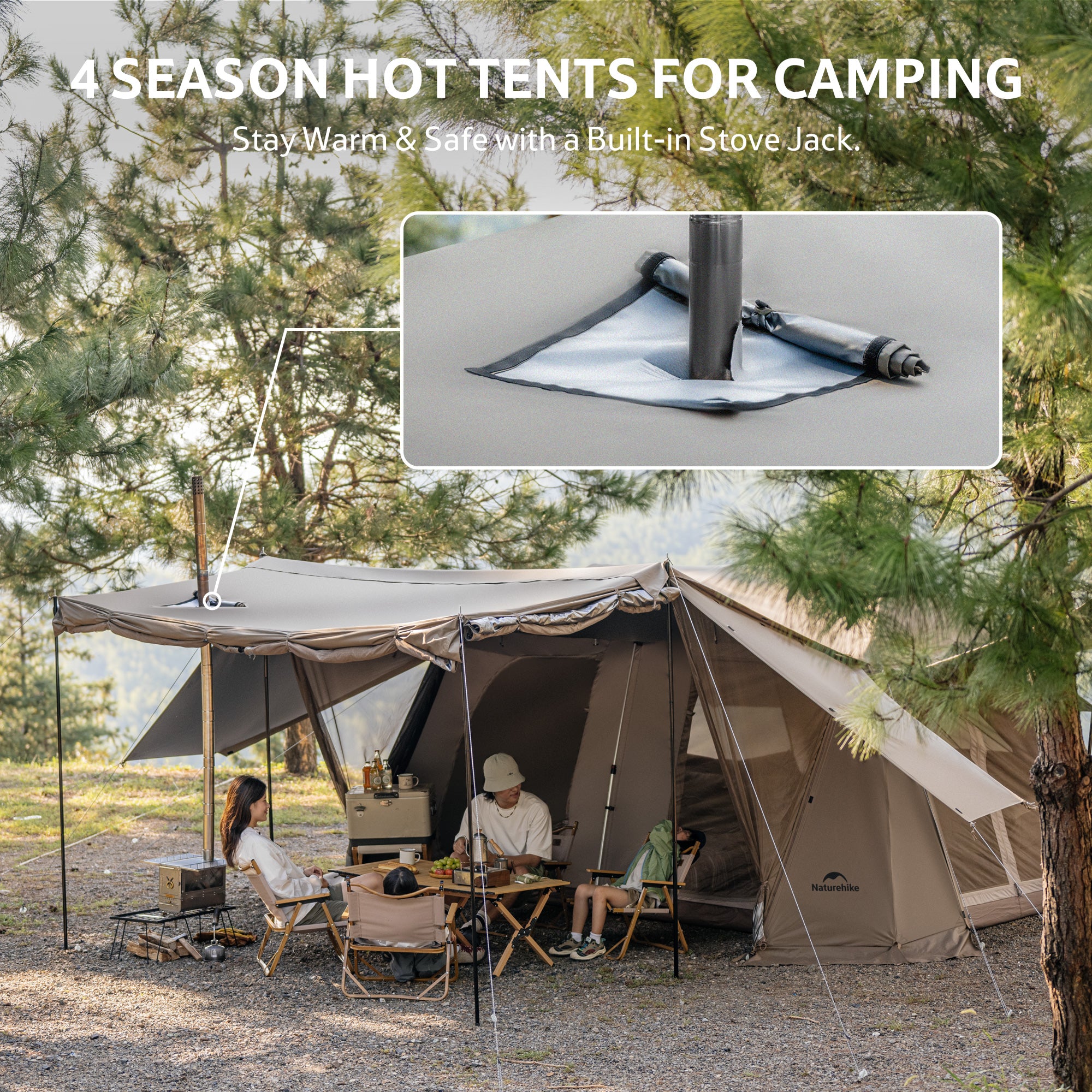 Naturehike Village 13 PRO tente cabine 6 personnes 13m²