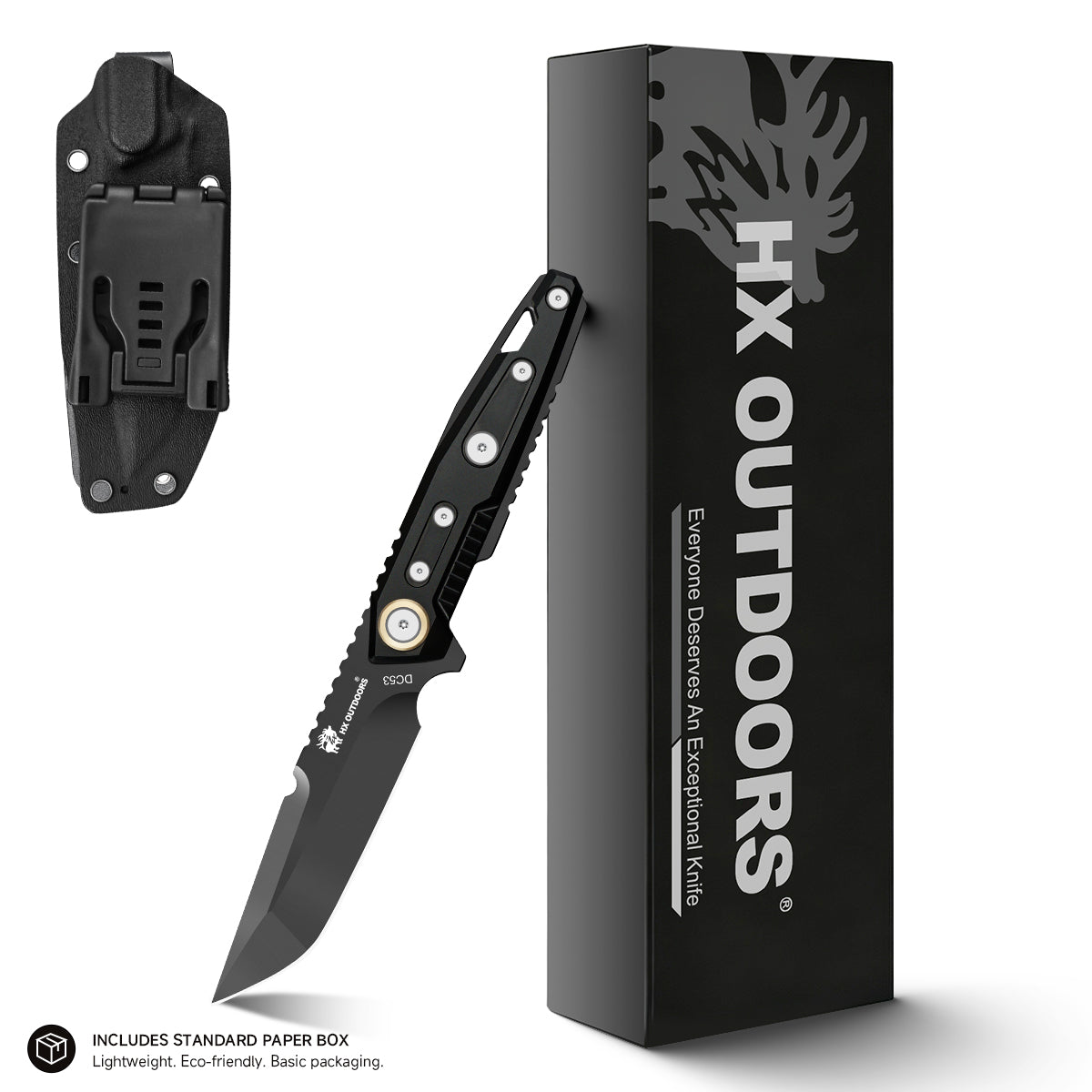 HX Outdoors MechTitan D-220DLC couteau fixe DC53 DLC