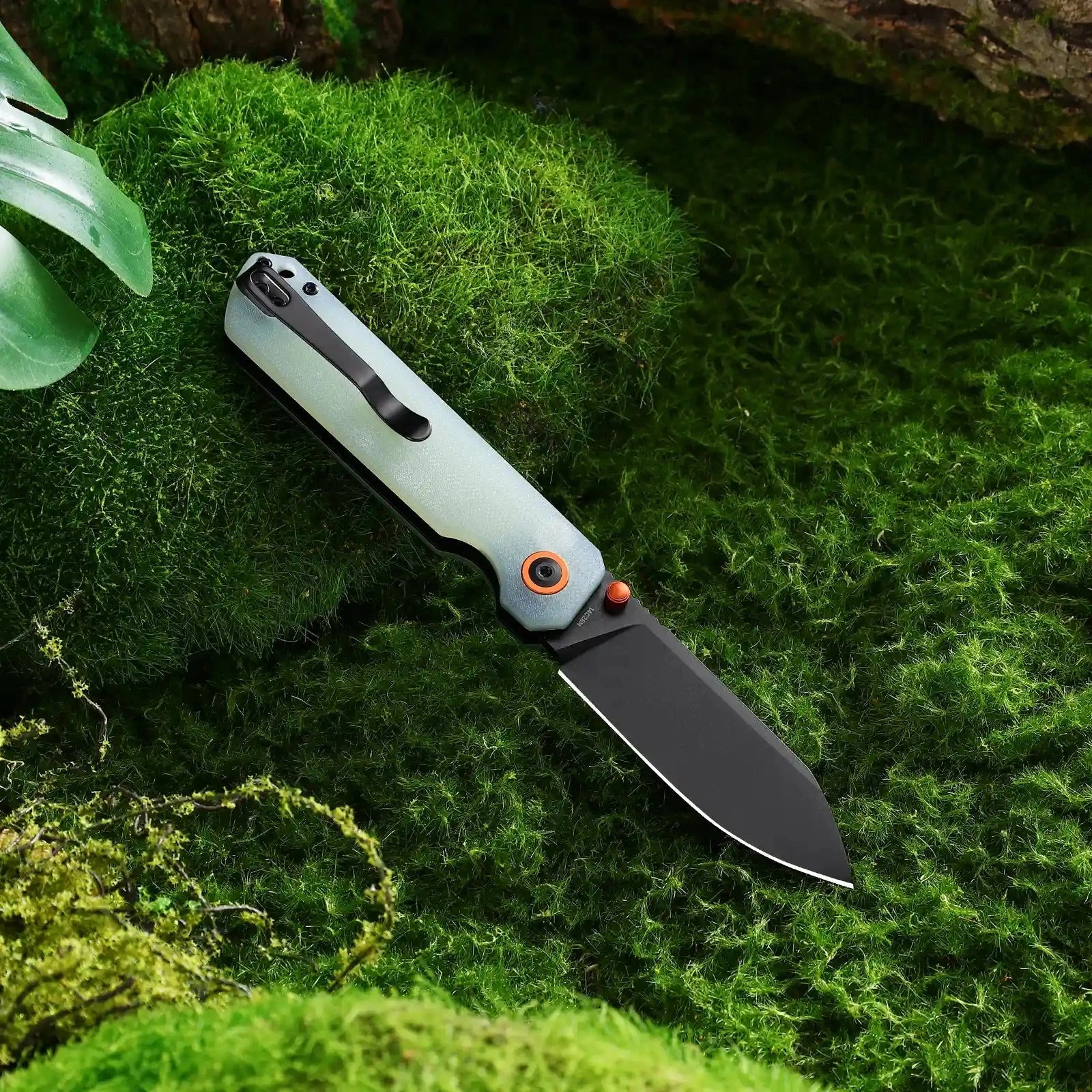 HX Hyla ZD-120S-B couteau pliant lame noire manche vert