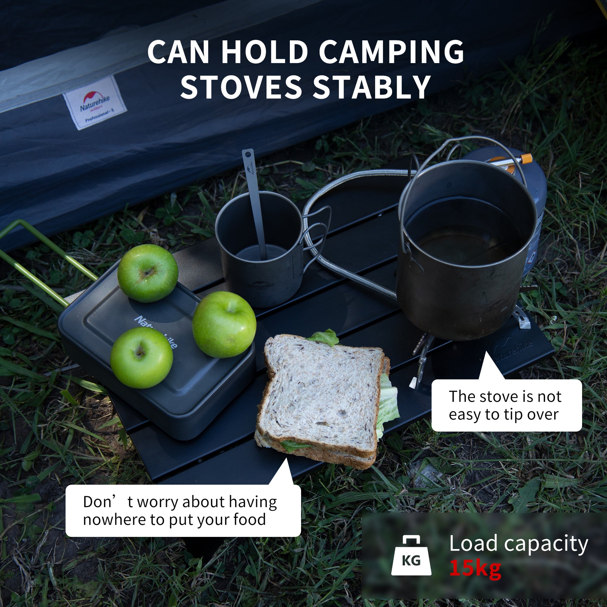 Naturehike StarCore Table Camping Alu 41 cm 570 g