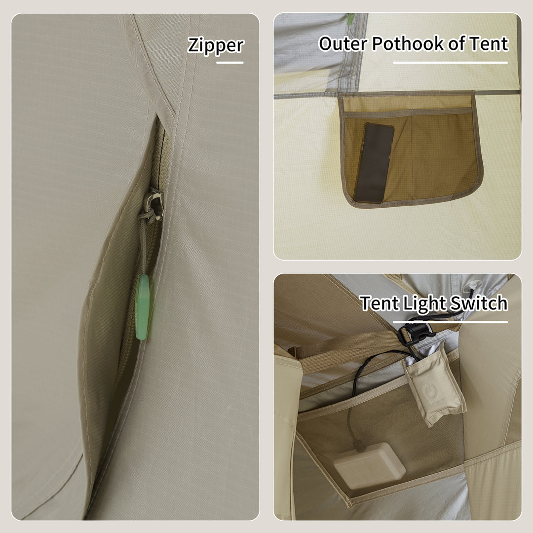 Naturehike Village Suite tente cabine instantanée 6-8 pers 28 m²