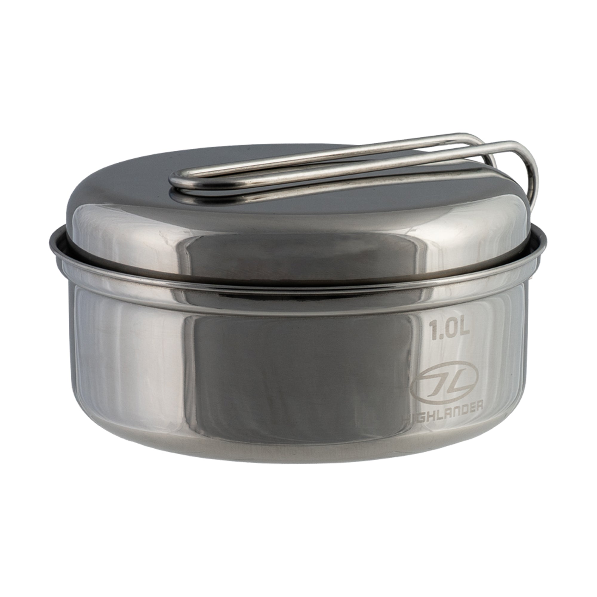Highlander Billy 1L popote inox avec couvercle poêle