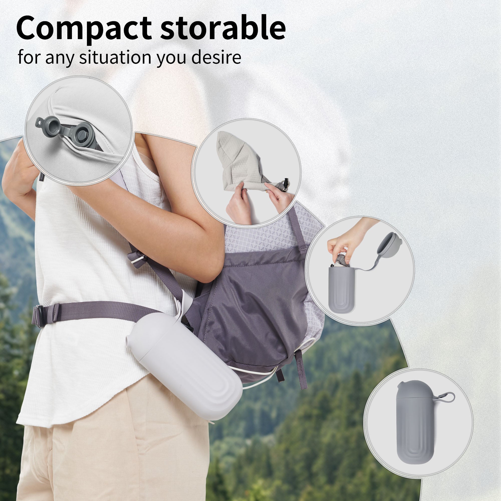 Naturehike Yugu oreiller de voyage gonflable cou en U