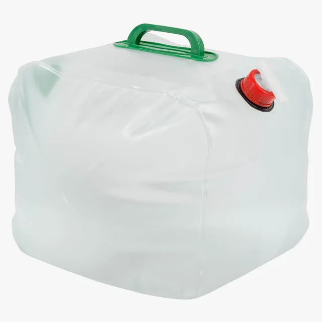 Highlander Camping Bidon Eau Pliable 20L Blanc Robinet