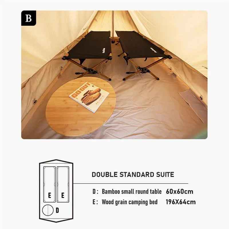 Naturehike GEN 5.6 Roof tente glamping coton 2 places