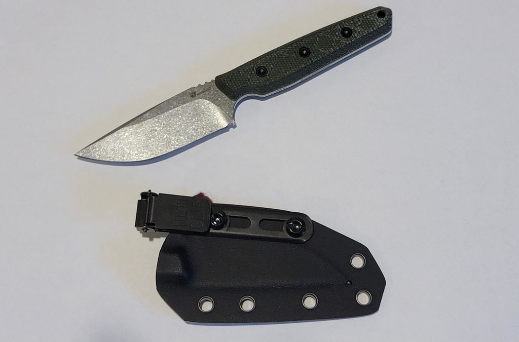 HX Maverick D-354A couteau fixe 14C28N manche micarta vert