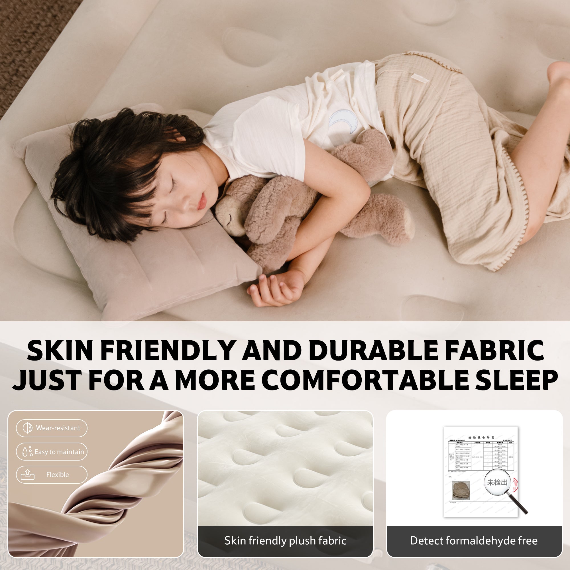 Naturehike Horizon Matelas Gonflable Double 38cm Vert Pompe