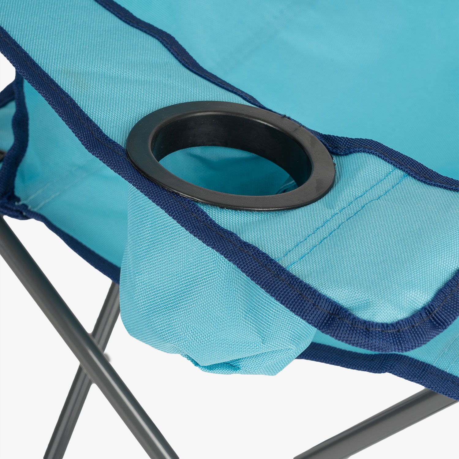 Highlander Kelburn chaise camping enfant bleu Kingfisher porte-gobelet