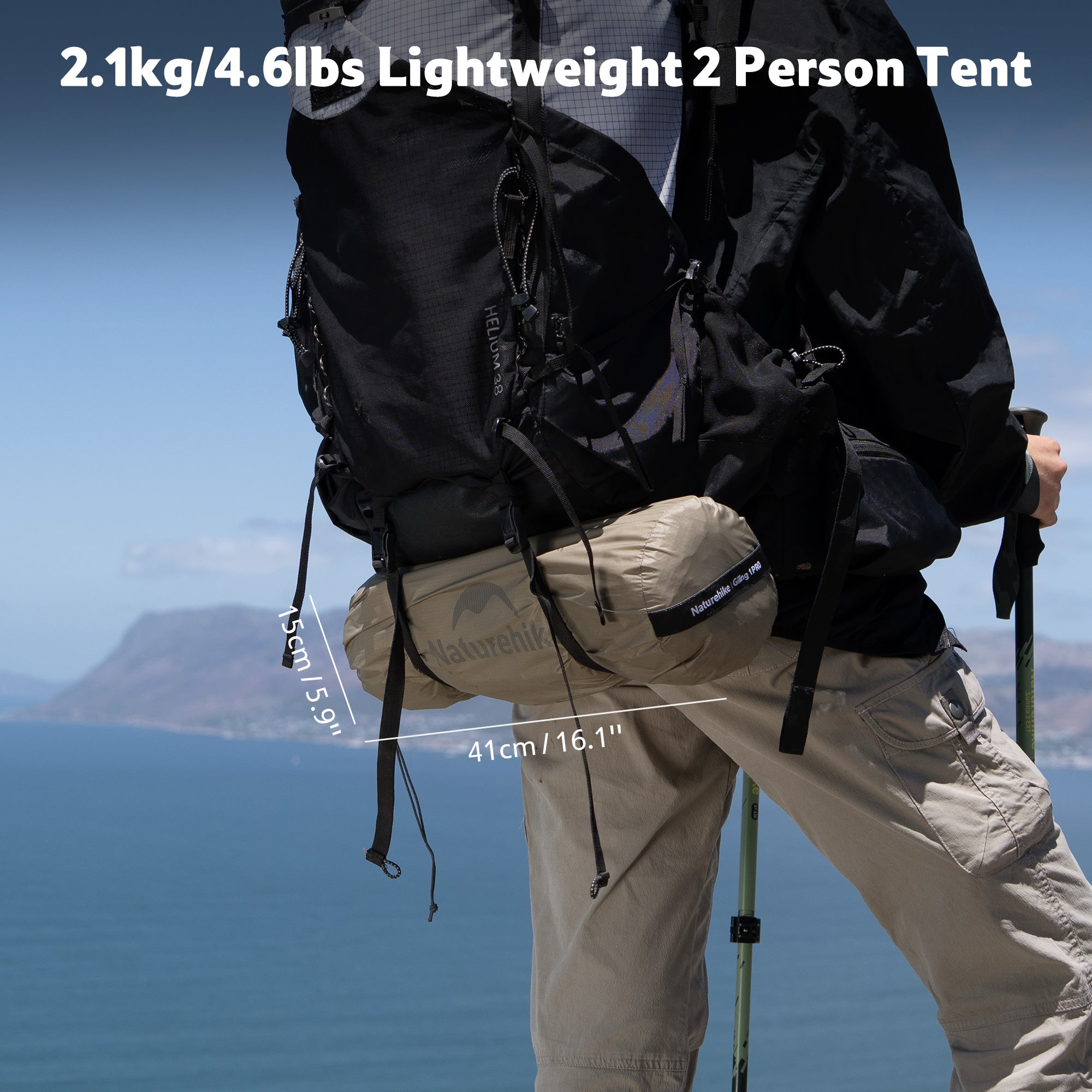 Naturehike Giling PRO Tente Randonnée 4 Saisons 2 Personnes
