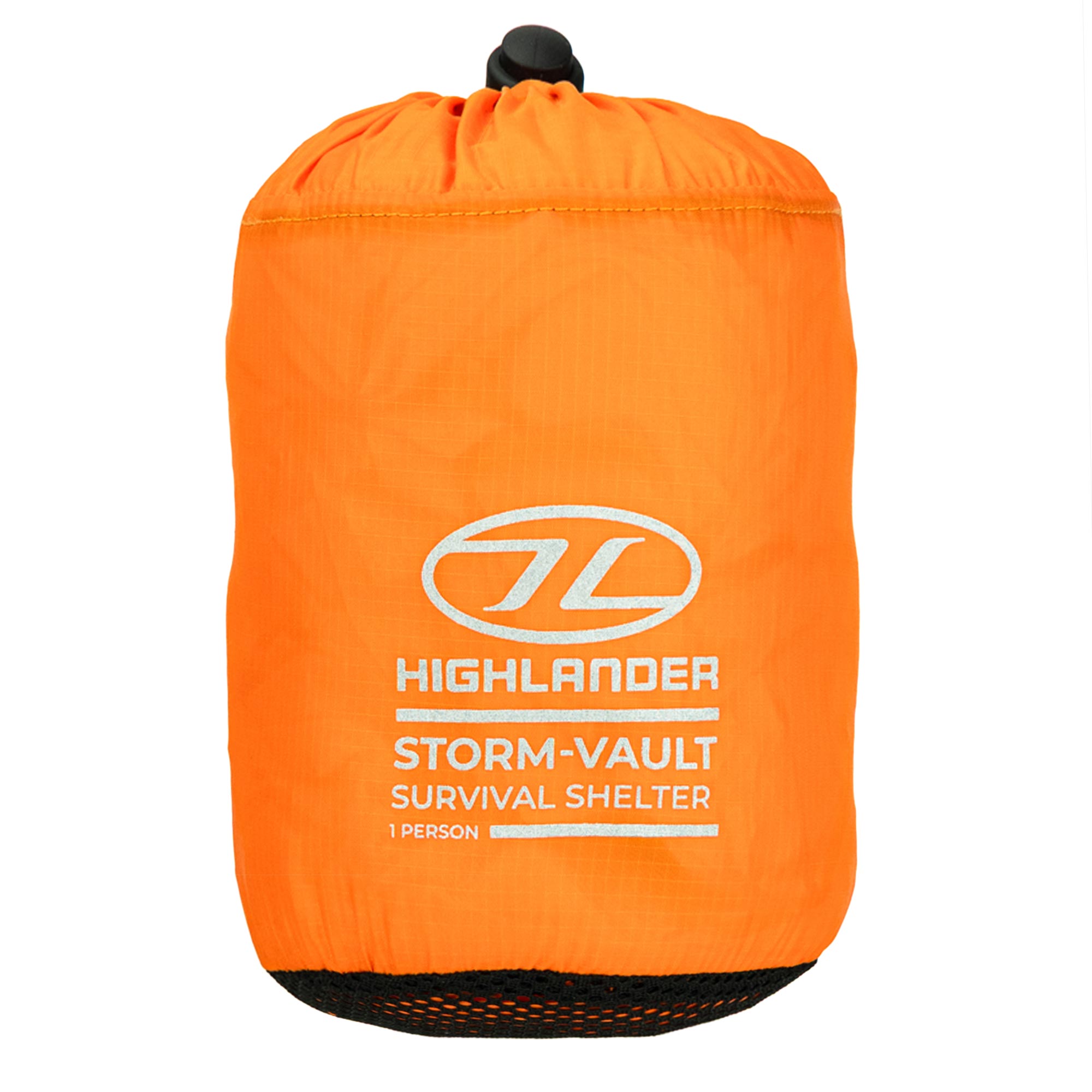 Highlander Storm Vault abri survie 1 personne orange