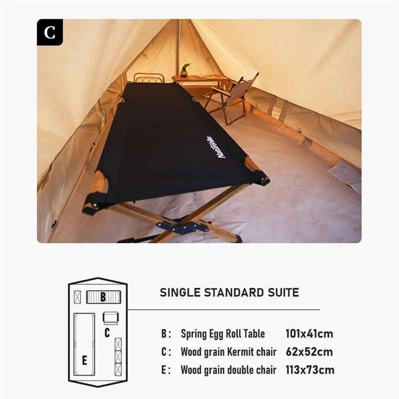 Naturehike GEN 5.6 Roof tente glamping coton 2 places
