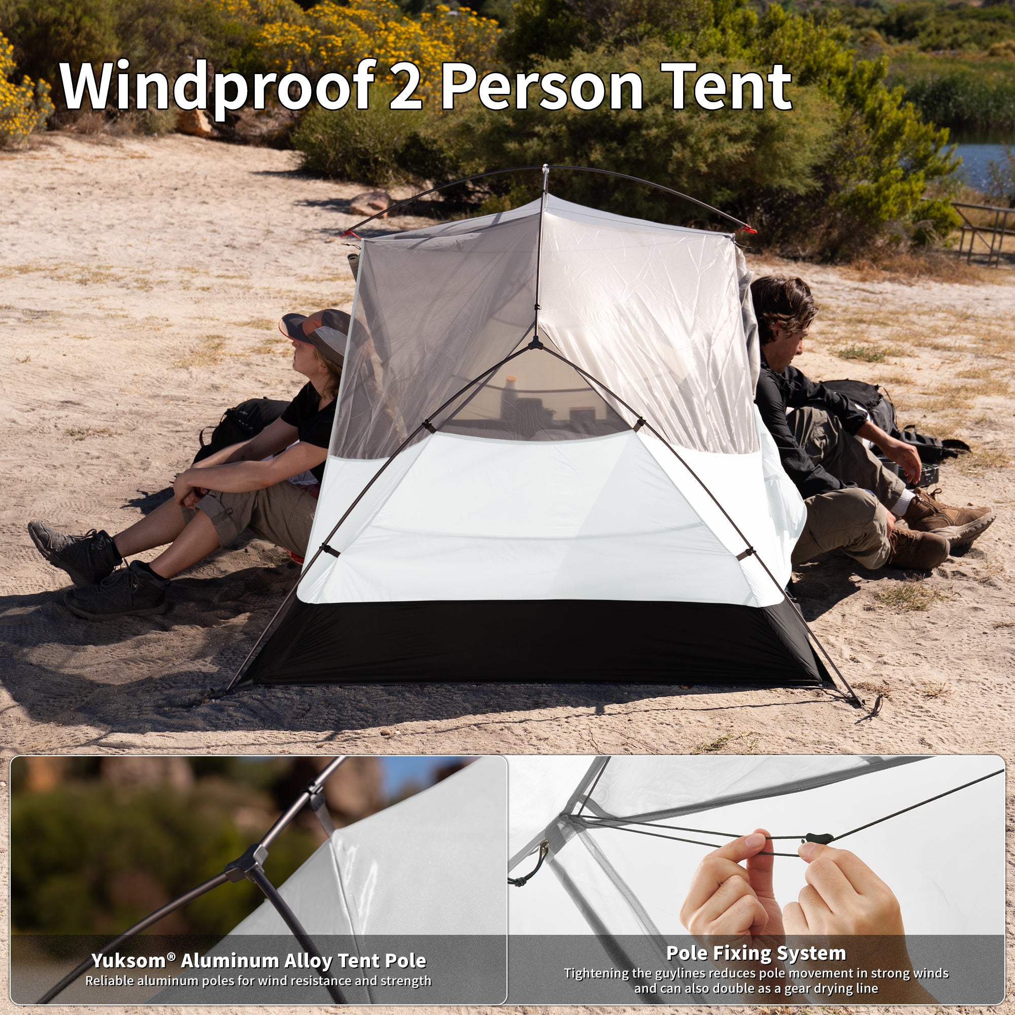 Naturehike Mongar Base tente randonnée 2 personnes verte PU3000