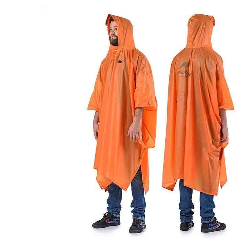 Naturehike poncho pluie 3 en 1 210T bleu PU3000 230x140