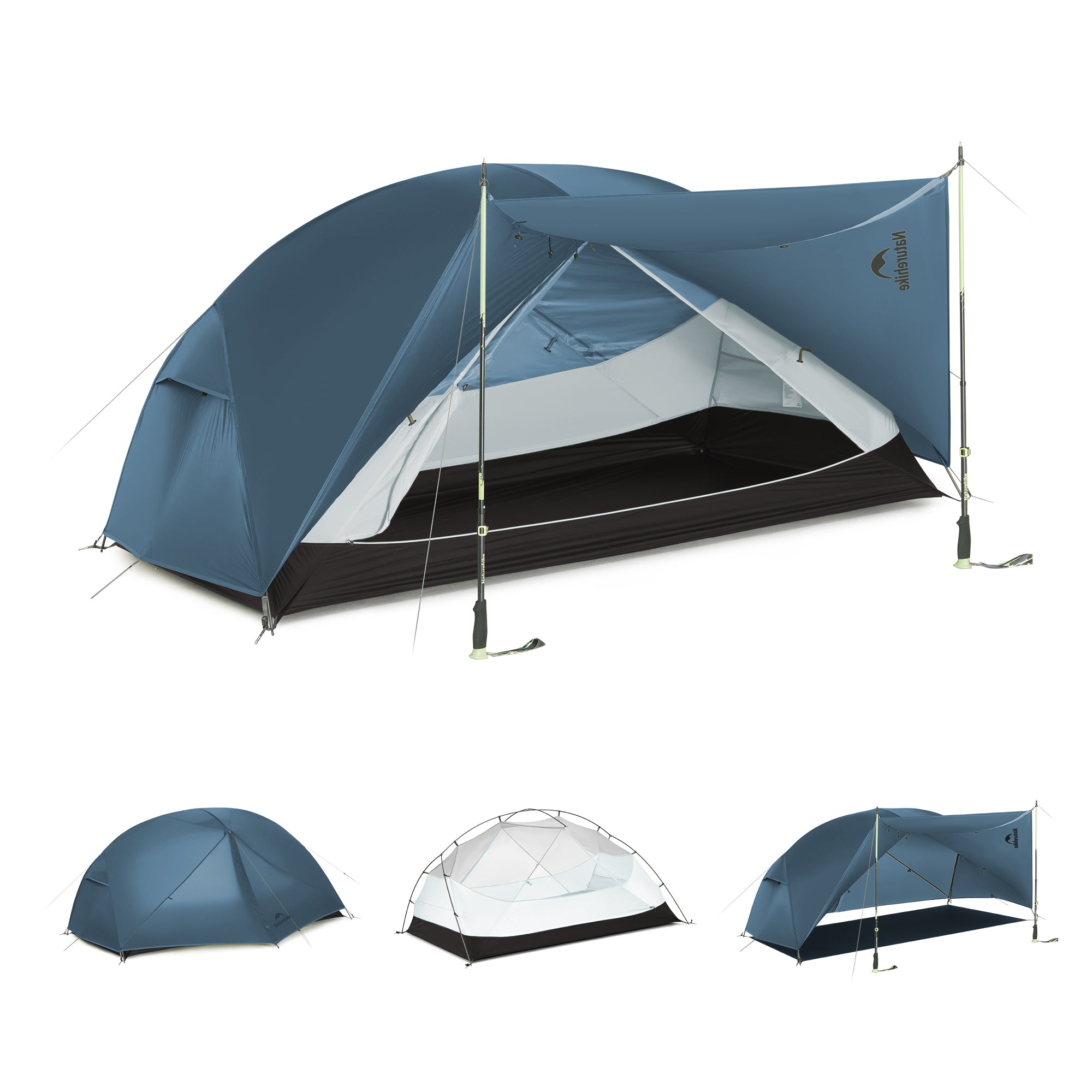 Naturehike Mongar Base tente randonnée 2 personnes verte PU3000