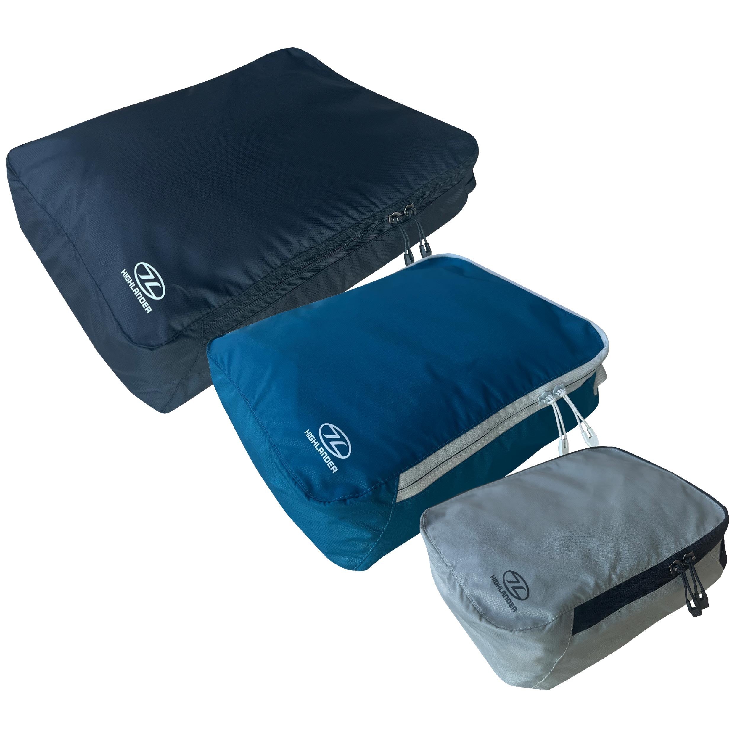 Highlander Compakta lot 3 cubes rangement nylon léger