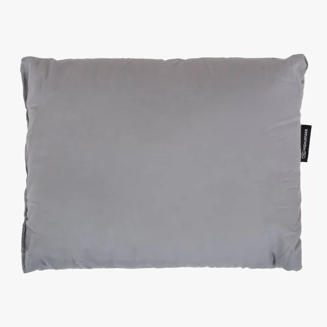 Highlander Micro oreiller camping Gris synthétique léger