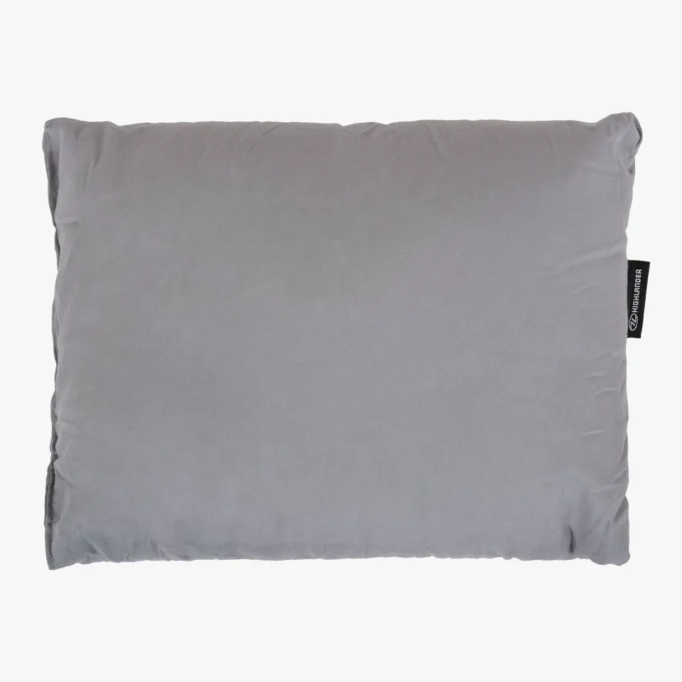 Highlander Micro oreiller camping Gris synthétique léger