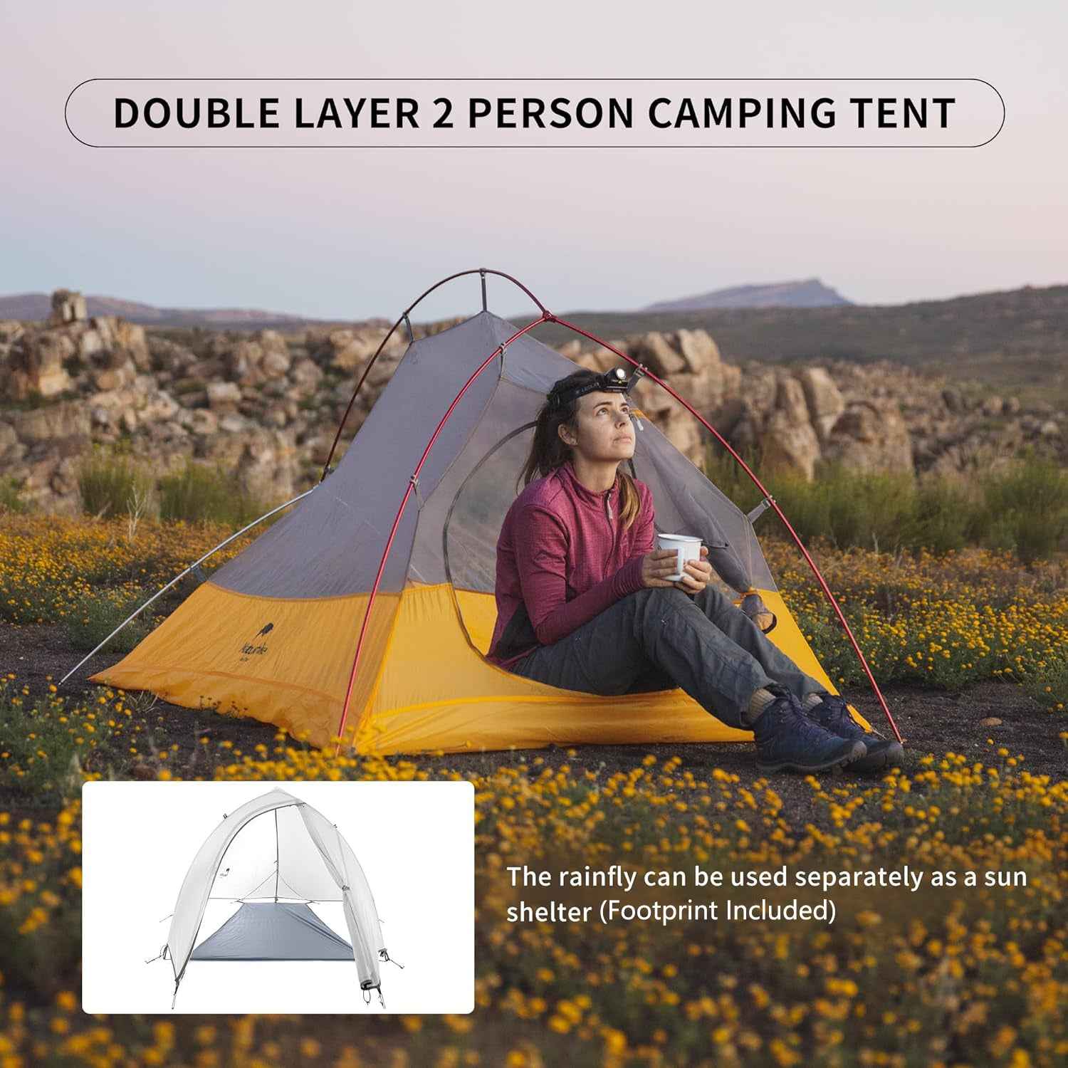 Naturehike Cloud Up EXT tente camping 2 places 1,34 kg
