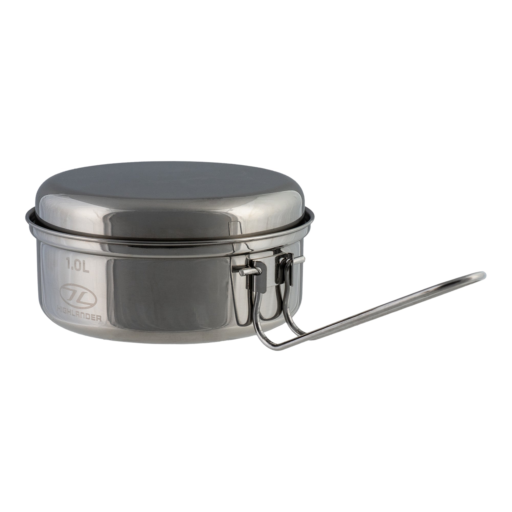 Highlander Billy 1L popote inox avec couvercle poêle
